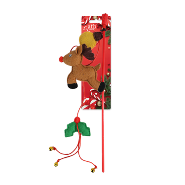 Flying Reindeer Cat Wand